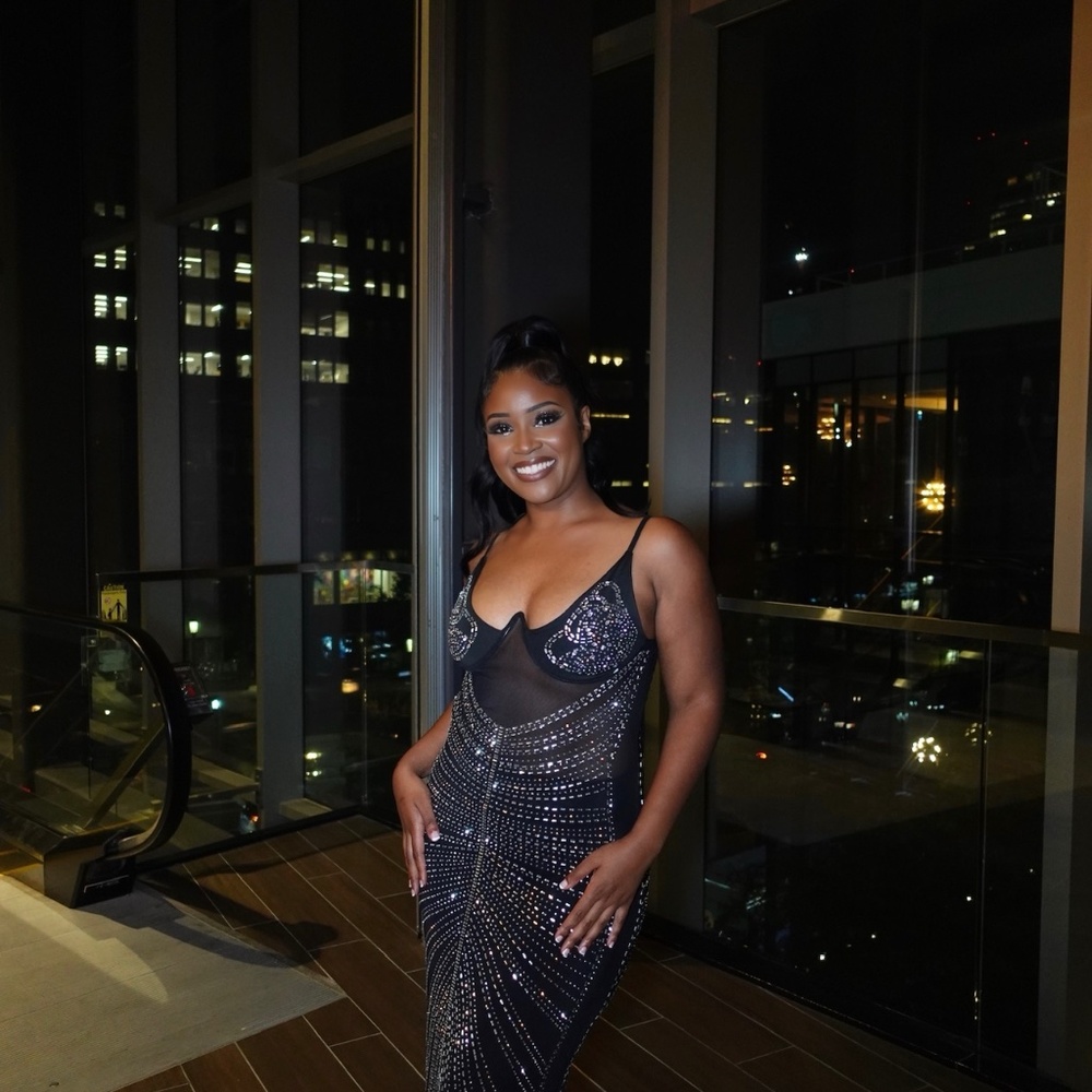 Sexy Rhinestone Crystal Mesh Patchwork Sheer Bodycon